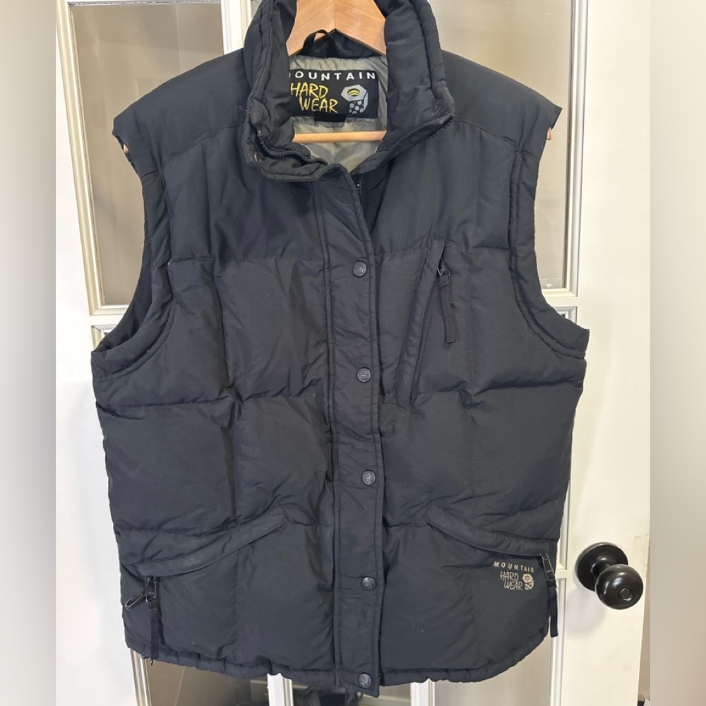 Mountain Hardwear Size 10 Women’s Goose Down Filled Black Vest